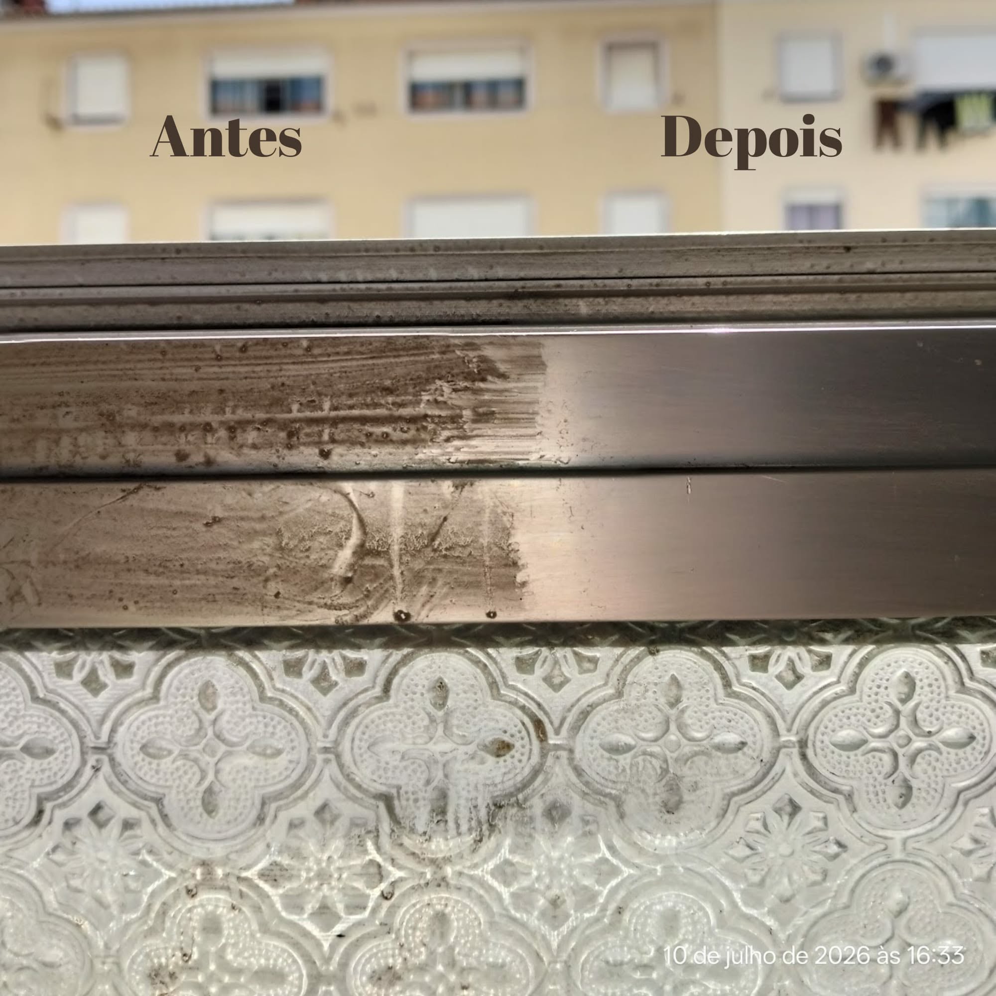 Resultado Antes vs Depois Limpeza Doméstica Marquise