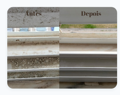 Resultado Antes vs Depois Limpeza Pós-Obra